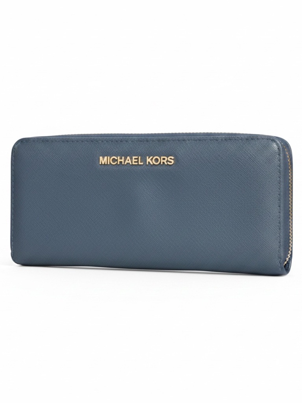 Michael Kors Jet Set Travel Continental Wallet - Navy Blue Saffiano